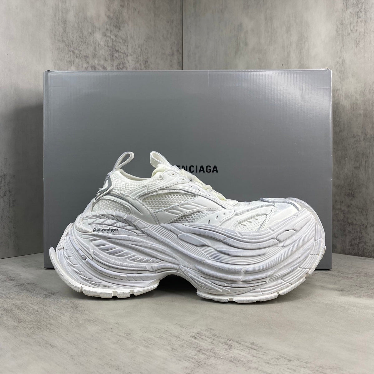 Balenciaga Platform Reduced Sneakers White
