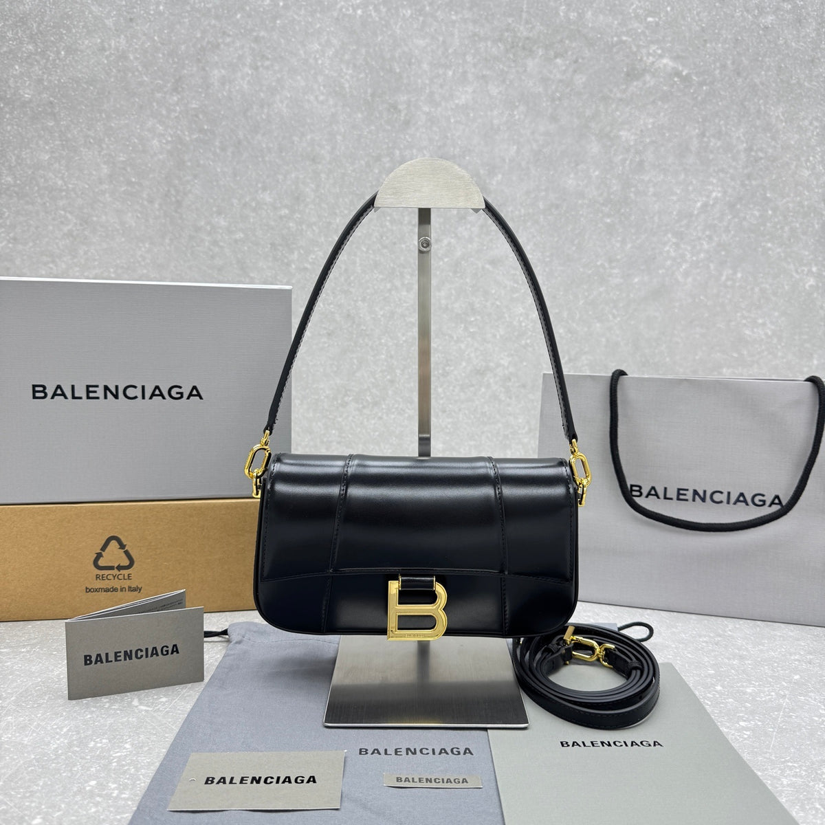 Balenciaga 2025SS Chiny Box Bag Black