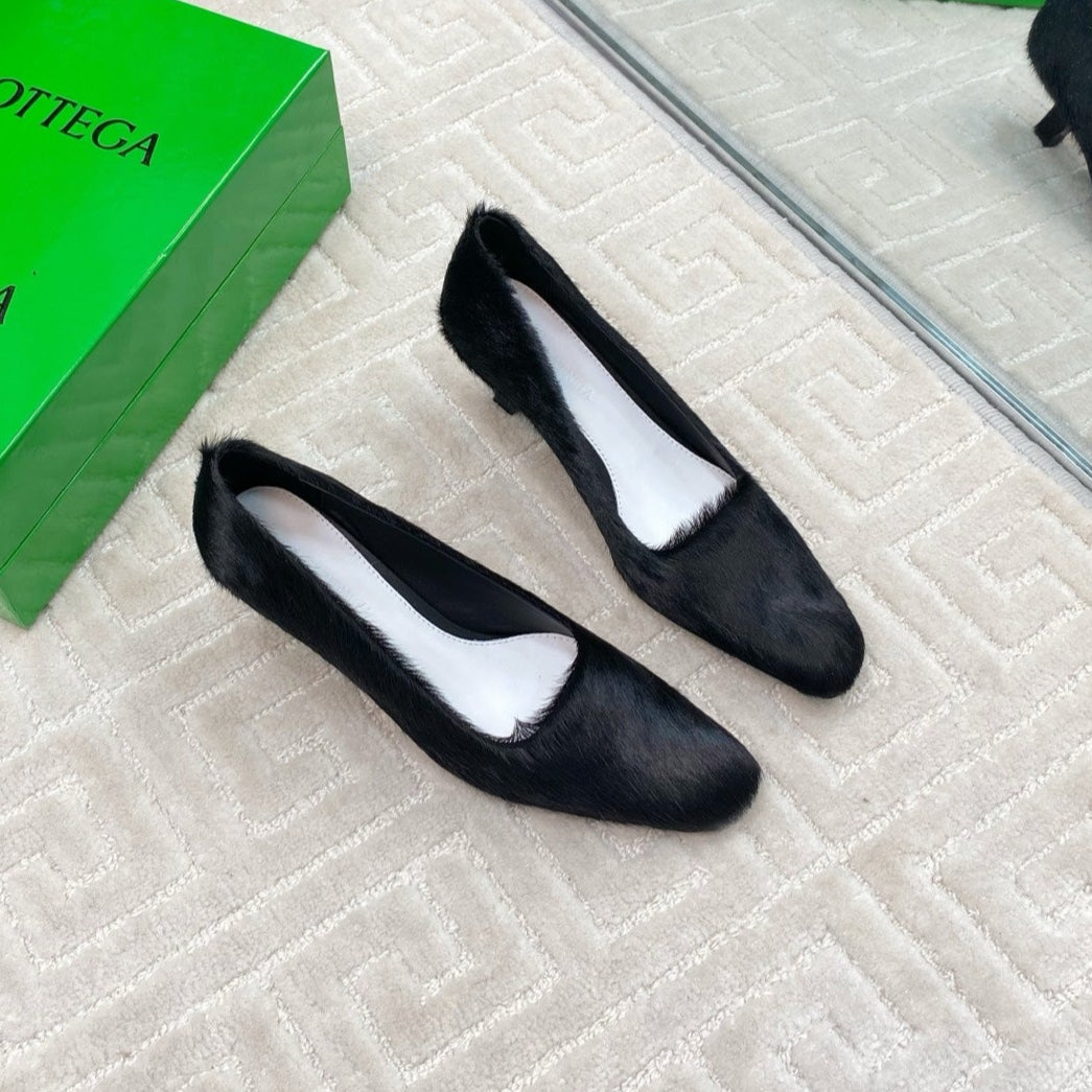 BOOGIE JAGUAR-PRINTED CALF HAIR PUMPS 45 MM BLACK
