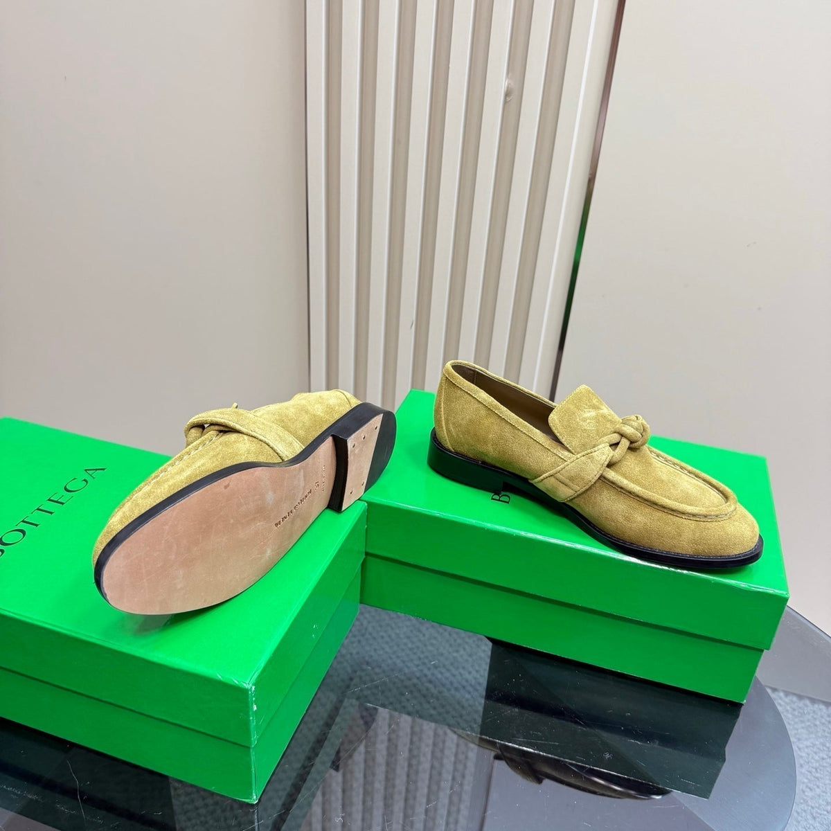 ASTAIRE LOAFER IN OLIVE GREEN SUEDE