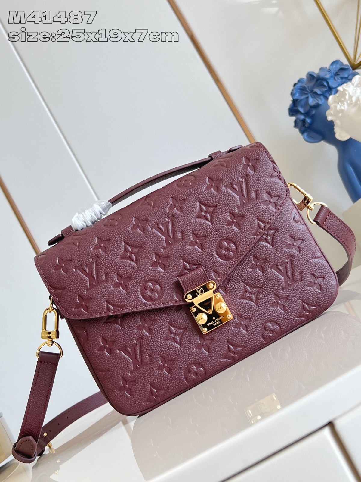 Louis Vuitton Monogram Empreinte Pochette Métis Cognac Bags
