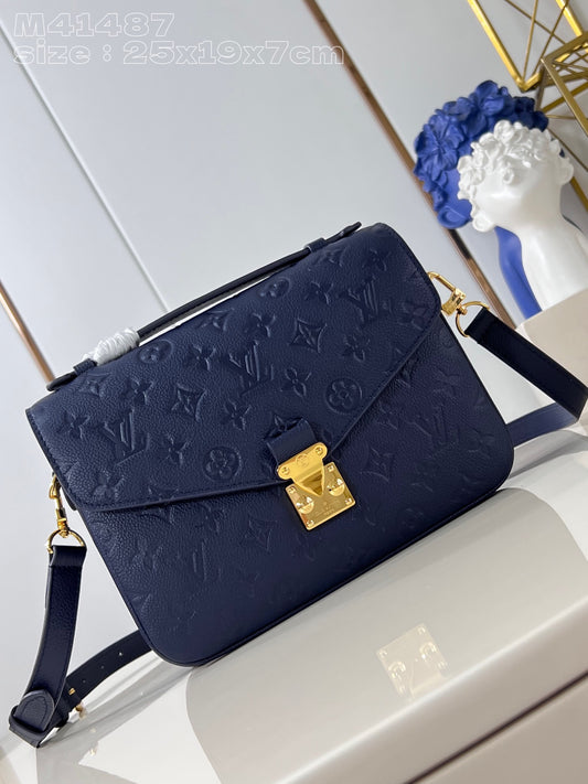 Louis Vuitton Monogram Empreinte Pochette Métis Cognac Bags