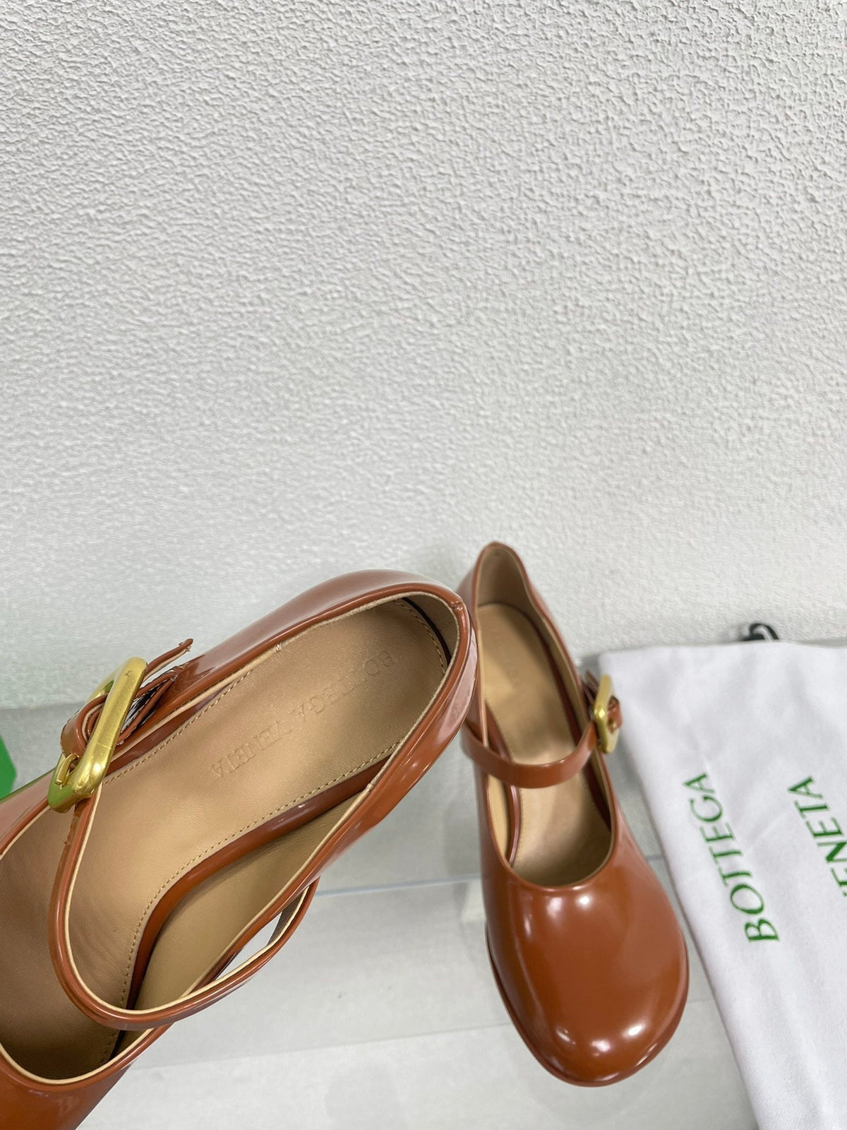 ATOMIC MARY-JANE PUMP 9 CM IN BRONZE BROWN CALFSKIN