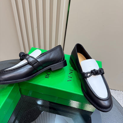 ASTAIRE LOAFER IN WHITE MIX BLACK CALFSKIN